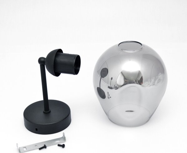 Nástěnná lampa LILI 1xE27/15W/230V černá/šedá