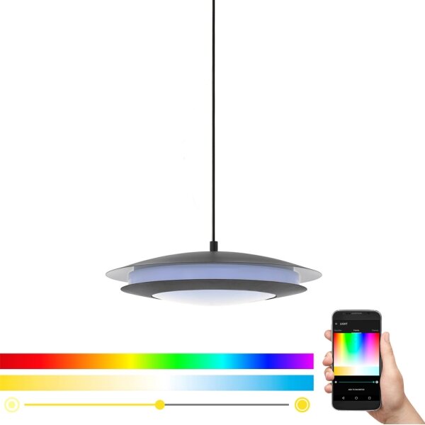 Eglo 96979 - LED RGB Závěsné svítidlo MONEVA-C LED/27W/230V