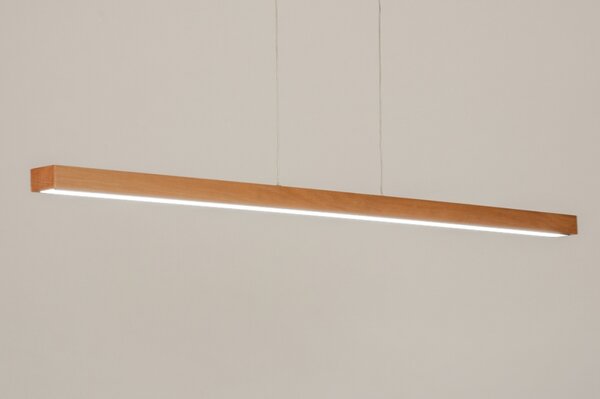 Závěsné dřevěné LED svítidlo nad jídelní stůl Corciano 125 Wood (LMD)