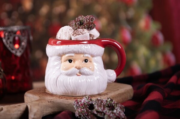 Vánoční keramický hrnek Santa 400 ml