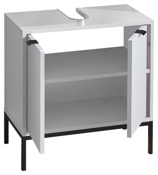 SKŘÍŇKA POD UMYVADLO, bílá, bílá, 60/60/32 cm MID.YOU - Koupelnové série, Online Only