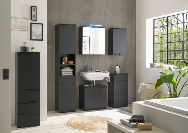 SPODNÍ SKŘÍŇKA, černá, černá, 40/85/32 cm MID.YOU - Koupelnové série, Online Only