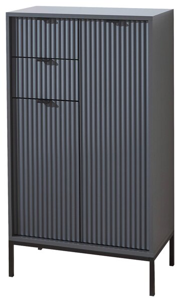 VYSOKÁ KOMODA, šedá, 60/106/32 cm MID.YOU - Koupelnové série, Online Only