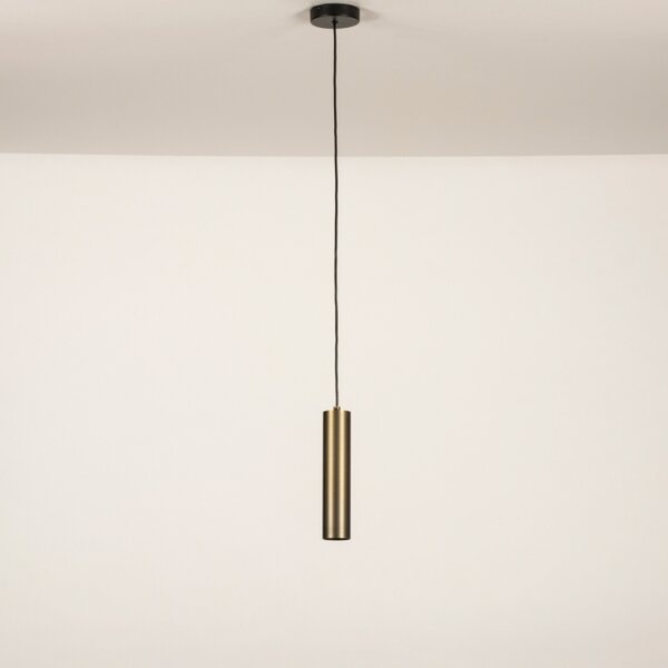 Závěsné minimalistické bronzové svítidlo nad noční stolek do ložnice Teramo Bronze (LMD)
