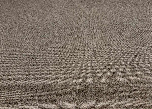 Breno Metrážový koberec RE-TWEED 42 světle hnědý, šíře 400 cm, Hnědá/Vícebarevné