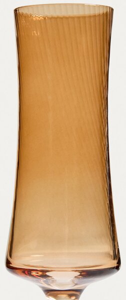 Kave Home Hnědá sklenička na sekt Alori 150 ml