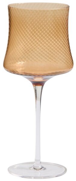 Kave Home Hnědá sklenička na víno Alori 460 ml