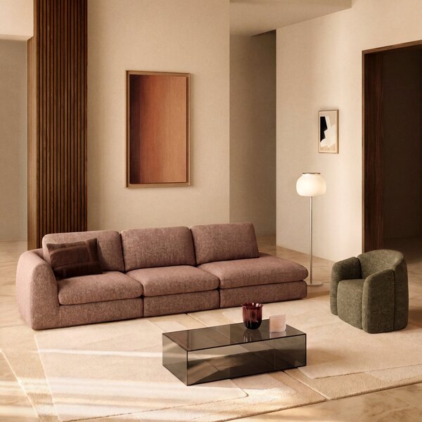 Kave Home Oranžový abstraktní obraz Breon 85 x 150 cm