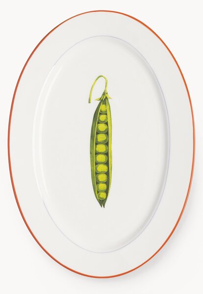 Servírovací talíř z kostního porcelánu Fine Bone China Pea
