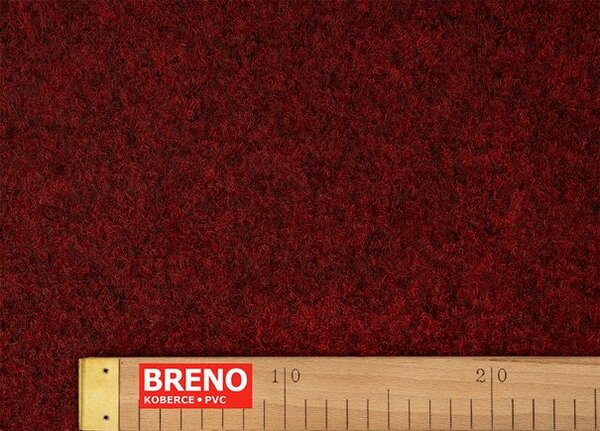 Breno Metrážový koberec NEW ORLEANS 353 – červený, šíře 400 cm