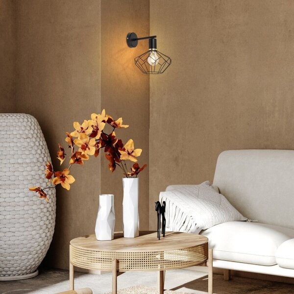 Rabalux 71064 - Nástěnné svítidlo FRAN 1xE27/40W/230V pr. 20 cm černá