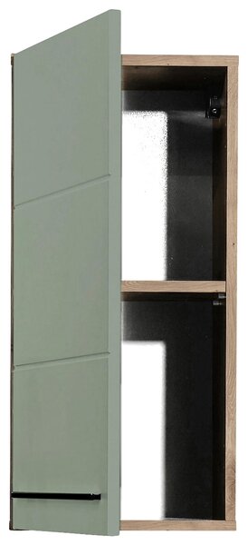 ZÁVĚSNÁ SKŘÍŇKA, zelená, barvy dubu, 34/70/23 cm Xora - Koupelnové série