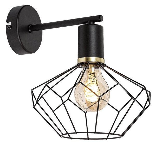 Rabalux 71064 - Nástěnné svítidlo FRAN 1xE27/40W/230V pr. 20 cm černá