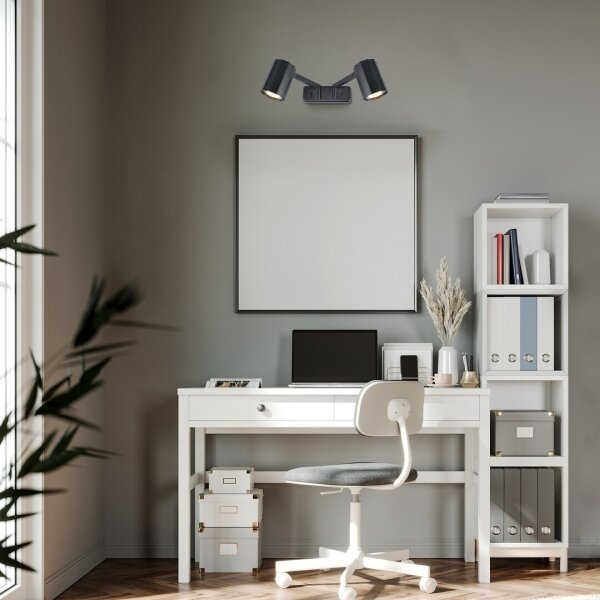 Rabalux 73028 - Nástěnné bodové svítidlo KARTER 2xGU10/5W/230V