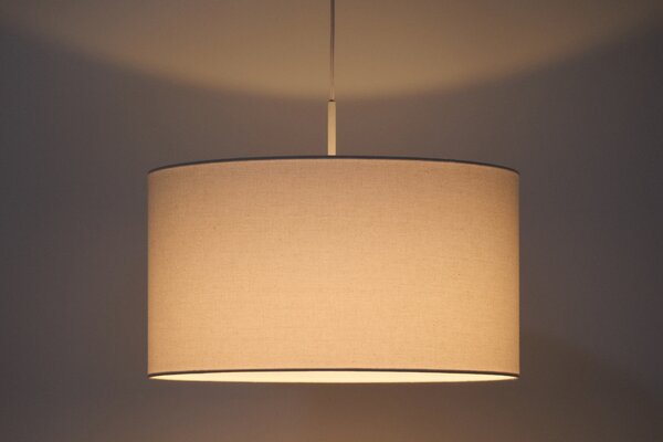 Kave Home Bílé bavlněné závěsné stínidlo Niani Ø45 cm