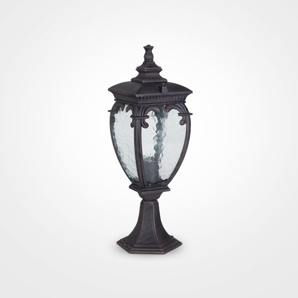 Maytoni Vintage venkovní sloupkové svítidlo FLEUR, 60W, v. 48,5 cm, 1xE27, IP44 Barva: Černá/zlatá