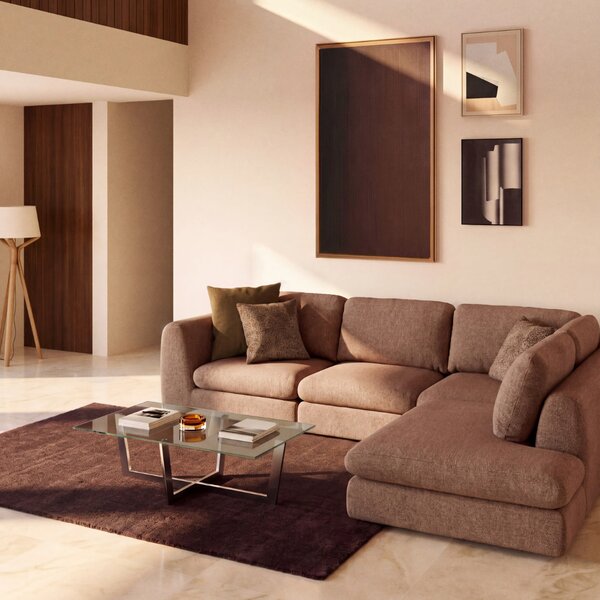 Kave Home Béžový abstraktní obraz Varo 50 x 70 cm I