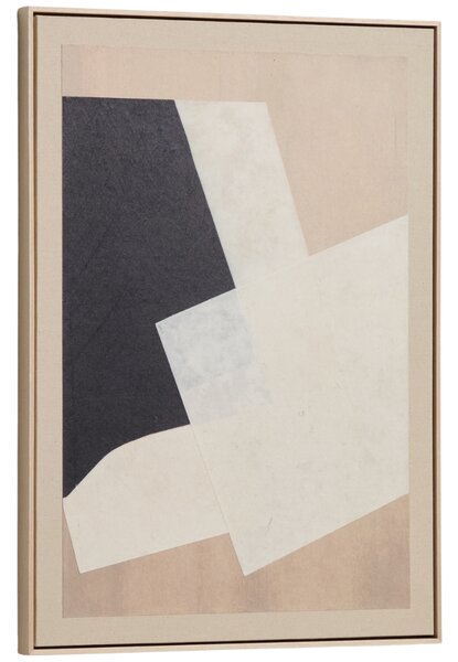 Kave Home Béžový abstraktní obraz Varo 50 x 70 cm II