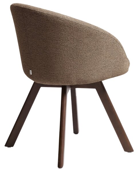 Kave Home Hnědá otočná jídelní židle Marvin