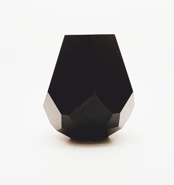 Sklárna Častolovice - Váza ručně broušená - Black velvet