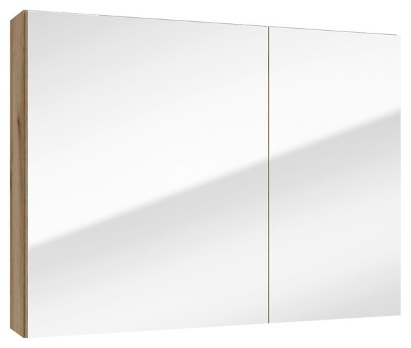ZRCADLOVÁ SKŘÍŇKA, barvy dubu, barvy dubu, 80/60/15 cm MID.YOU - Koupelnové série, Online Only