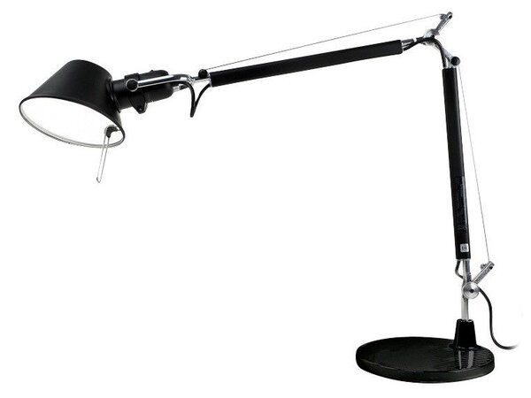 ARTEMIDE Stolní lampa Tolomeo Mini, E27, černá A005940+A008610
