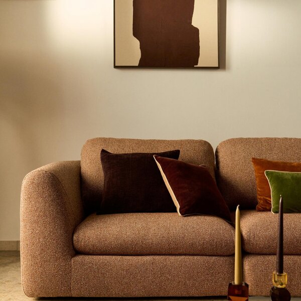 Kave Home Hnědý abstraktní obraz Irden 80 x 100 cm