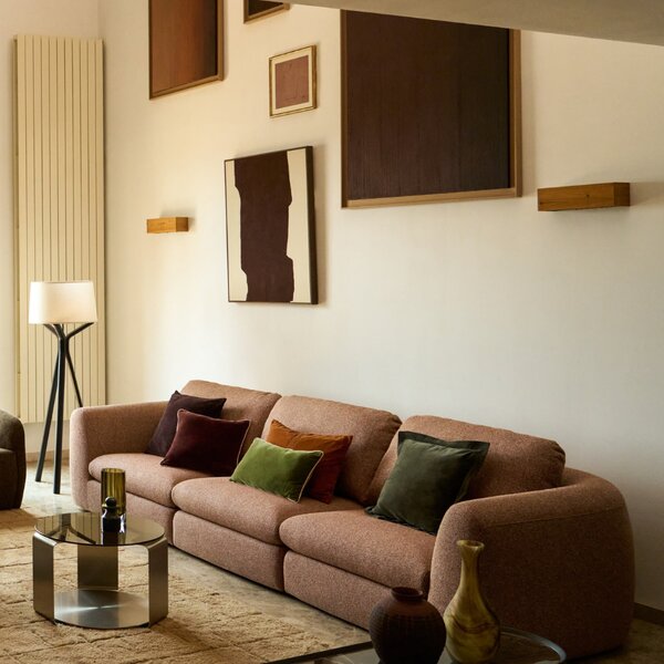 Kave Home Hnědý abstraktní obraz Irden 80 x 100 cm