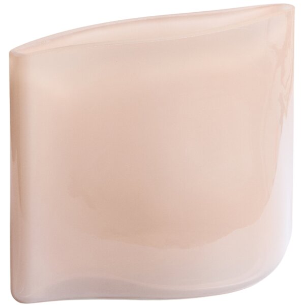 Kave Home Růžová skleněná váza Ardeni 18 cm