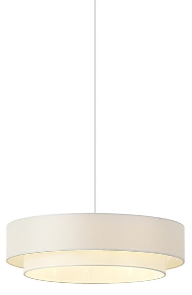 Moderní závěsné svítidlo bílé 50cm 3-světelné - Drum Duo