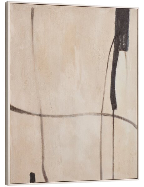 Kave Home Béžový abstrakní obraz Meril 80 x 100 cm