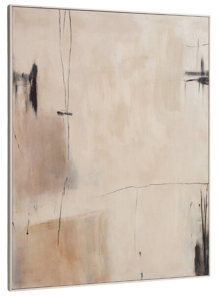 Kave Home Béžový abstrakní obraz Meril 120 x 150 cm