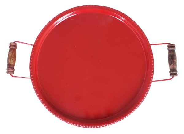 Servírovací tác Tore Red Ø 37 cm
