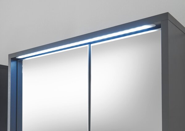 ZRCADLOVÁ SKŘÍŇKA, šedá, šedá, 60/75/20 cm MID.YOU - Koupelnové série, Online Only