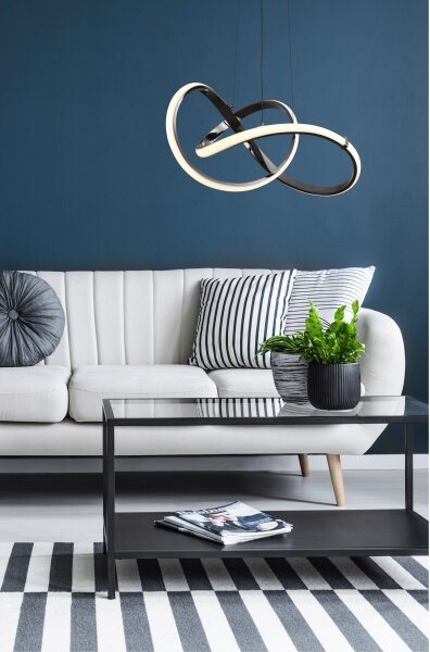 Zuma Line MD9717-1-3BCD - LED Lustr na lanku INDIGO LED/44W/230V černá