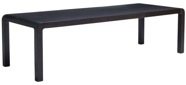 Kave Home Černý dřevěný rozkládací jídelní stůl Erisia 200/280 x 100 cm