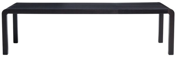 Kave Home Černý dřevěný rozkládací jídelní stůl Erisia 200/280 x 100 cm