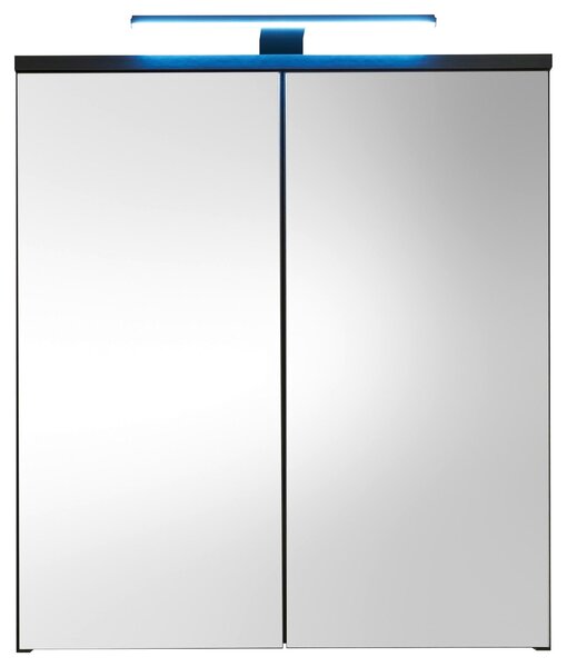 ZRCADLOVÁ SKŘÍŇKA, černá, 60/67/20 cm MID.YOU - Koupelnové série, Online Only