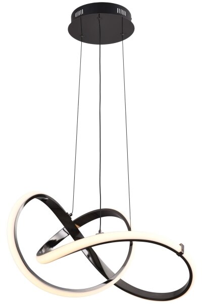 Zuma Line MD9717-1-3BCD - LED Lustr na lanku INDIGO LED/44W/230V černá