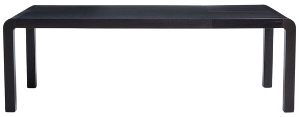 Kave Home Černý dřevěný rozkládací jídelní stůl Erisia 180/230 x 100 cm