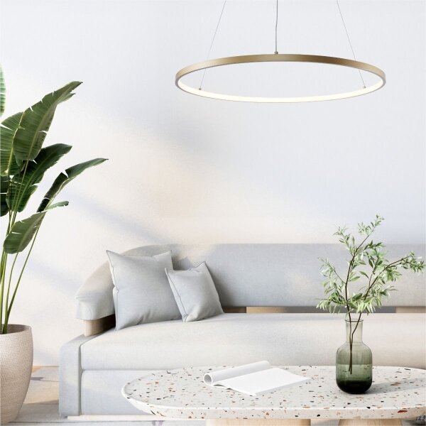 Zuma Line 2023201-GD80 - LED Lustr na lanku BRENO LED/36W/230V 3000/4000/6000K