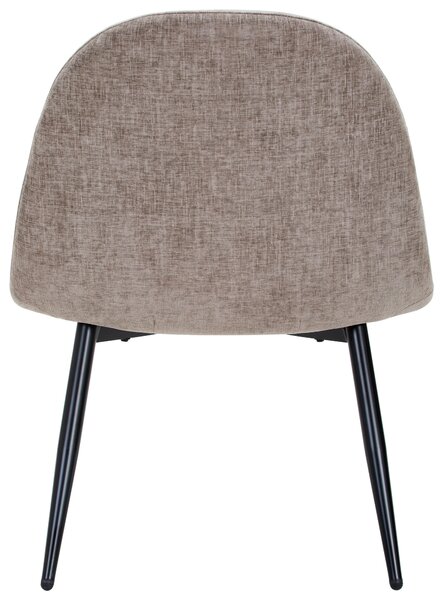 KŘESLO, dřevo, kov, textil, černá, šedohnědá Livetastic - Křesla klasická, Online Only