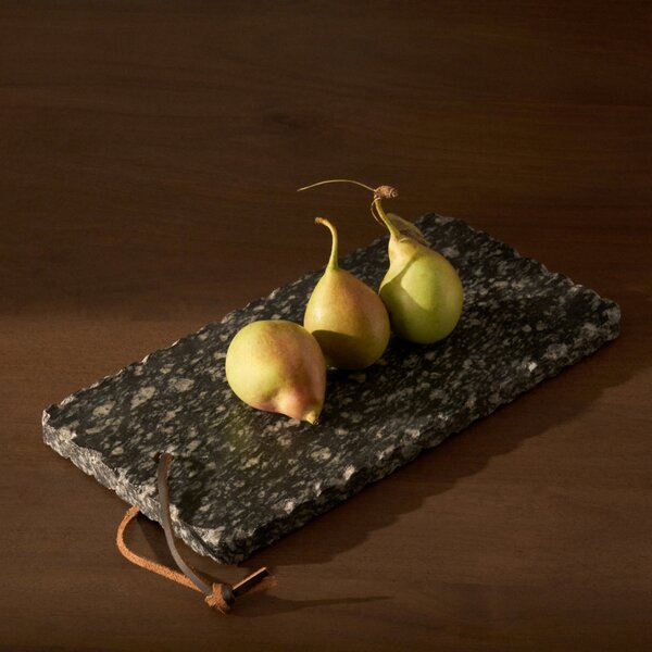 Kave Home Šedé kamenné servírovací prkénko Arlena 31 x 15 cm