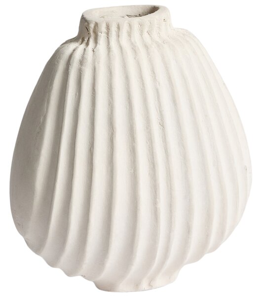 Kave Home Bílá váza Arisea 20 cm