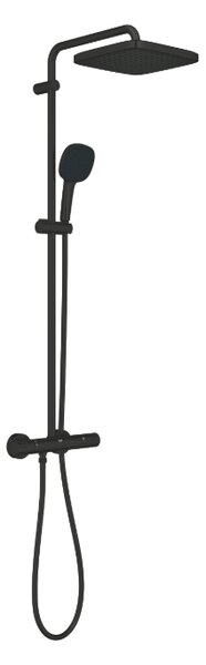 GROHE Vitalio Comfort 250 - Sprchový systém s termostatem na zeď, černá matná 266962431