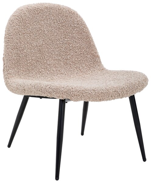 KŘESLO, dřevo, kov, textil, hnědá, černá Livetastic - Křesla klasická, Online Only