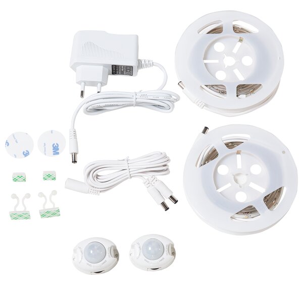 LED pásek ATRATO 240 cm se senzorem pohybu Bílá