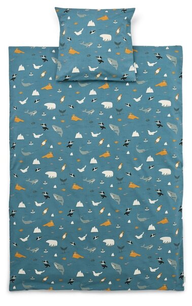 Dětské povlečení Carmen Arctic Sea 100 × 70 cm