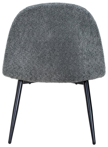 KŘESLO, dřevo, kov, textil, šedá, černá Livetastic - Křesla klasická, Online Only