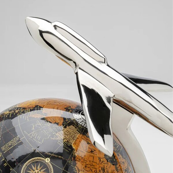 Kare designové globusy Globe Top Plane